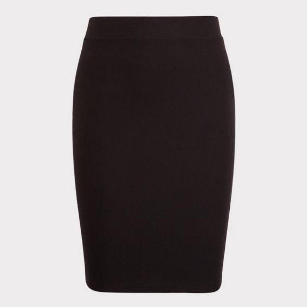 NWT Torrid Midi Studio Luxe Ponte Pencil Skirt-Black